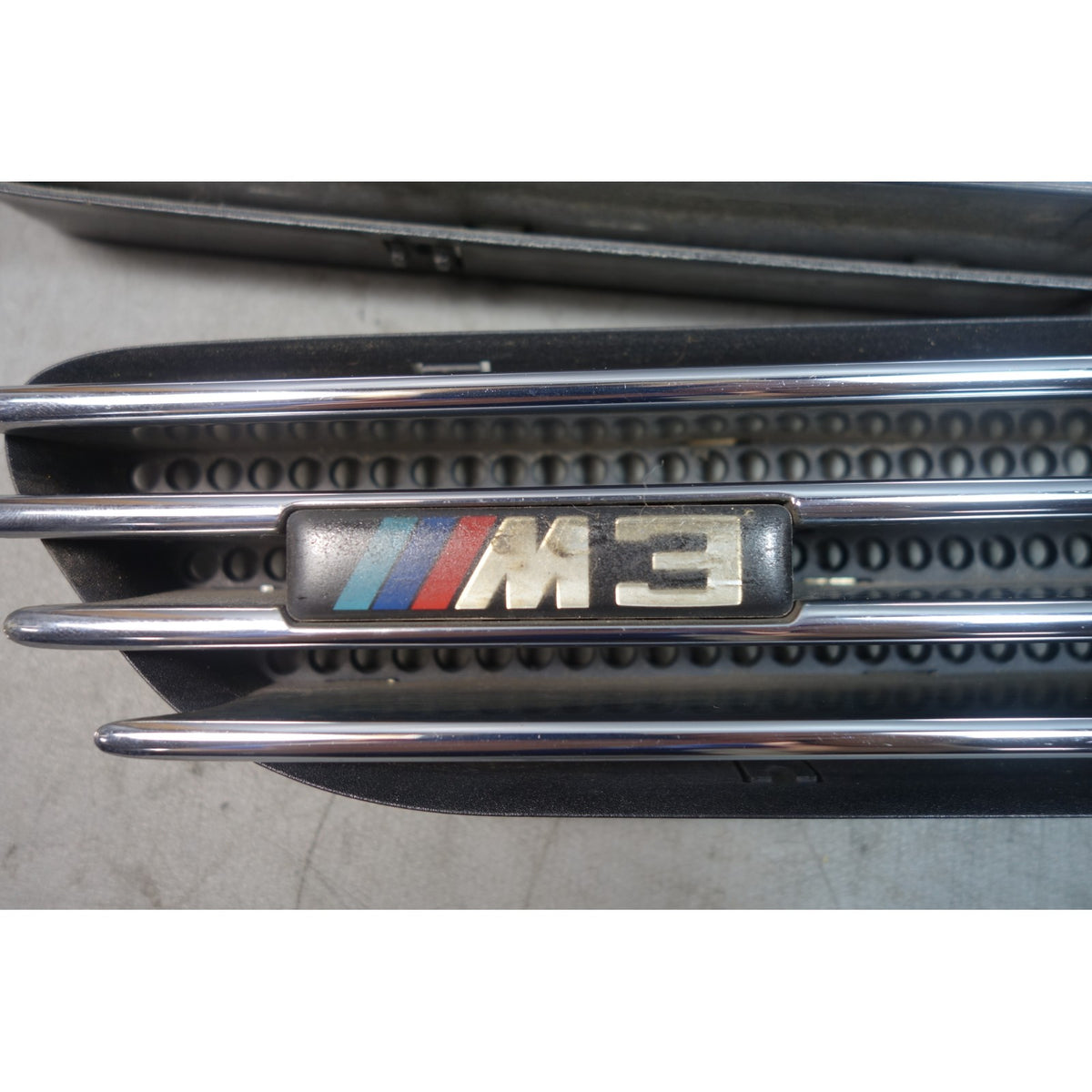 2001-2006 BMW E46 ///M M3 Front Side Fender Cowl Grille Vent Pair Chrome OEM