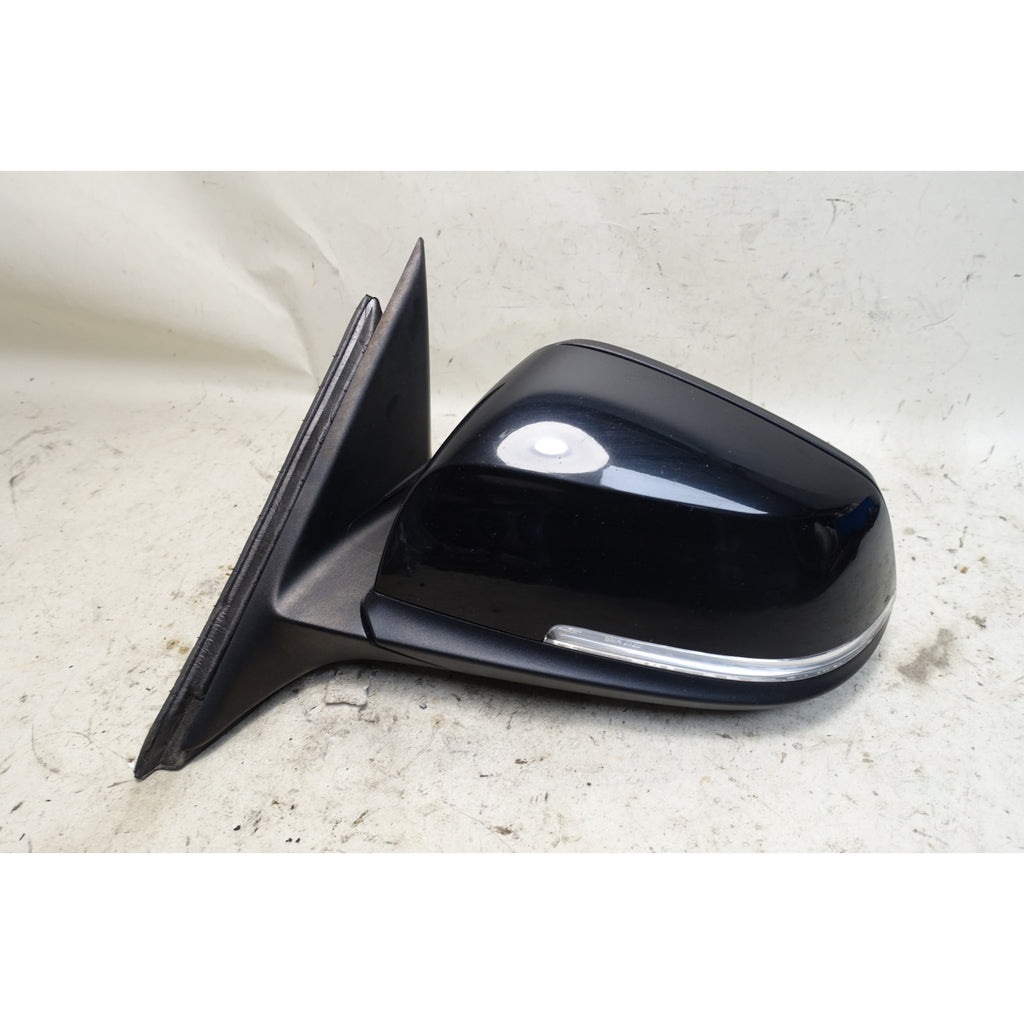 BMW F30 F31 3-Series Left Side Mirror Power Fold Black Sapphire OEM 2013-2019