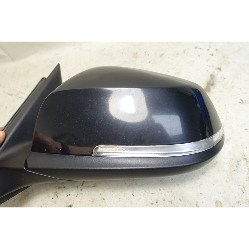 BMW F30 F31 3-Series Left Side Mirror Power Fold Black Sapphire OEM 2013-2019
