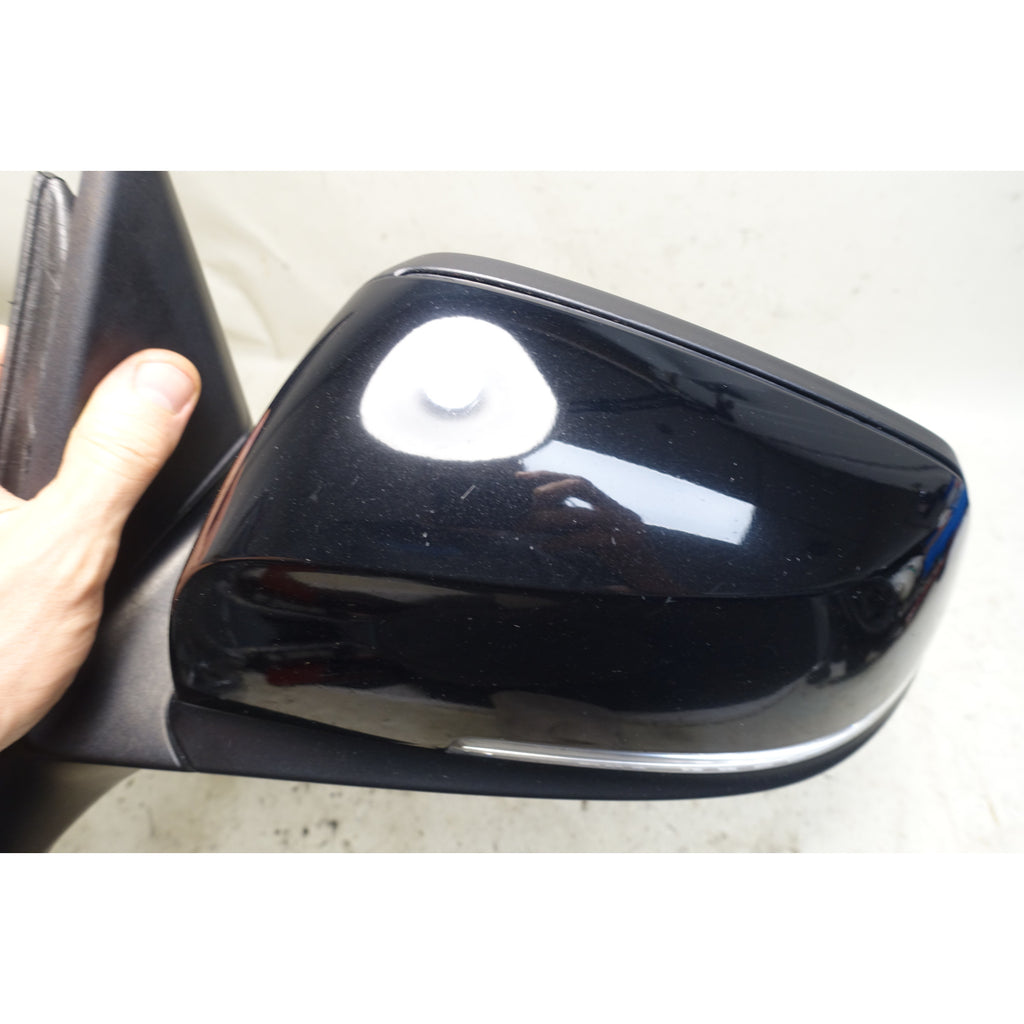 BMW F30 F31 3-Series Left Side Mirror Power Fold Black Sapphire OEM 2013-2019