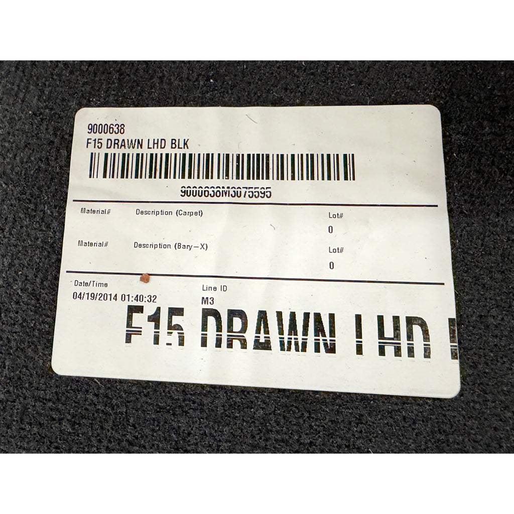 BMW F15 X5 Carpet Pair Floor Covering Set Anthracite Black M Sport OEM 2014-2018