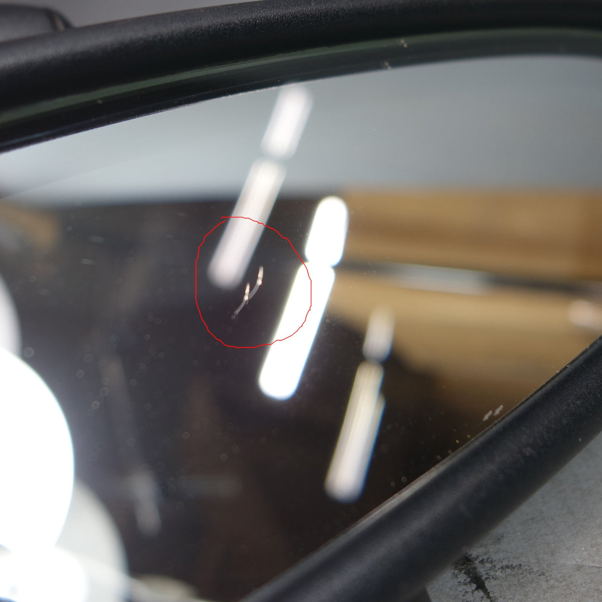 BMW Z3 M Roadster Coupe Oval Factory Rearview Mirror Manual 1998-1999 OEM