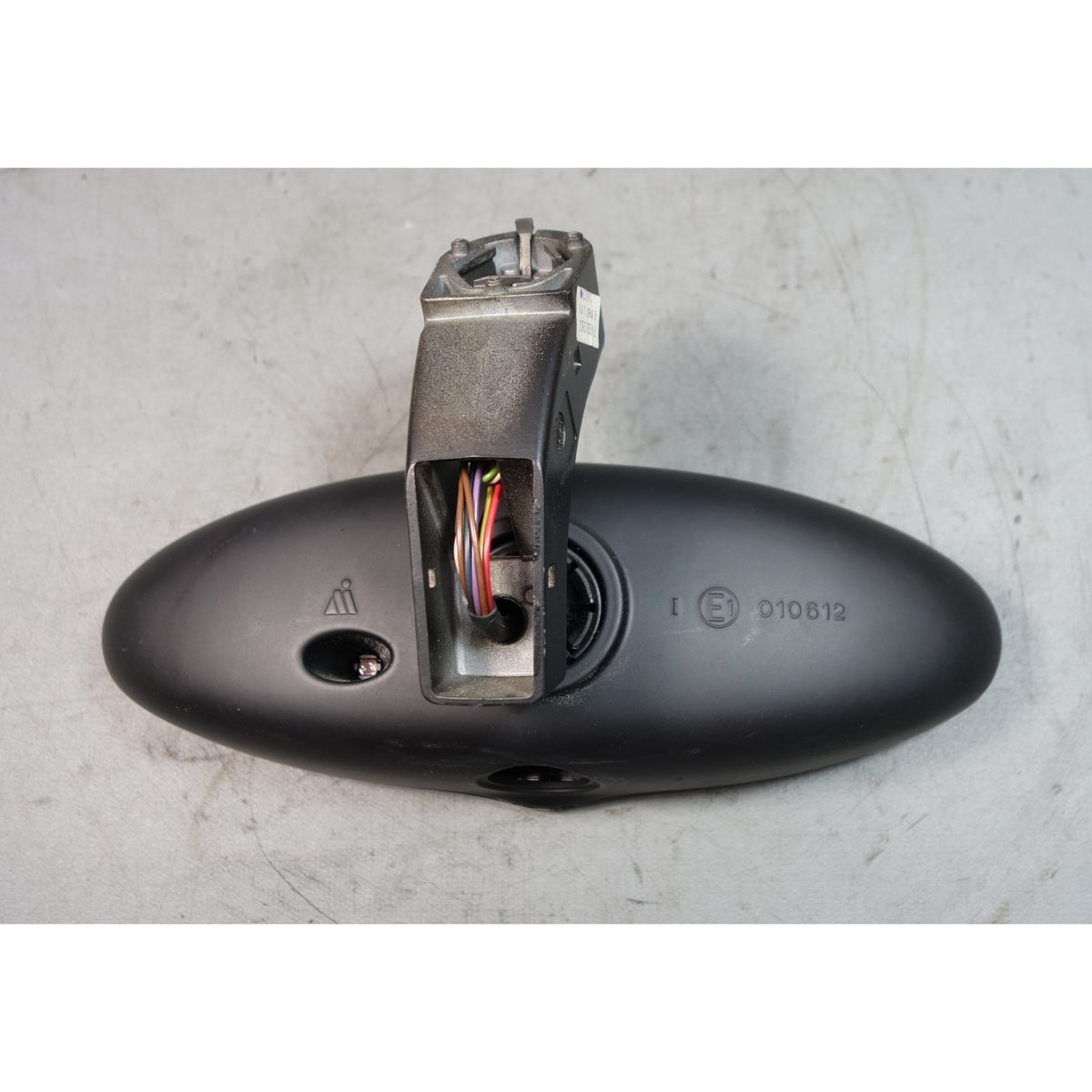 01-08 BMW E46 M3 Z4 M Coupe Oval Rearview Mirror Dimming OEM 9142225 *Damaged*