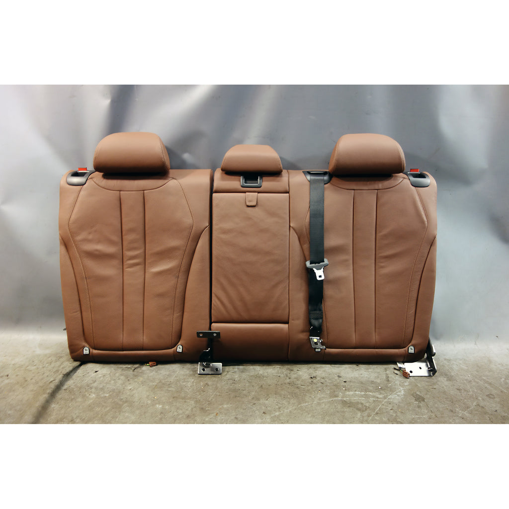 2014 BMW F15 X5 Rear Seat Backrest Cushion Terra Brown Dakota Leather OEM LCB8