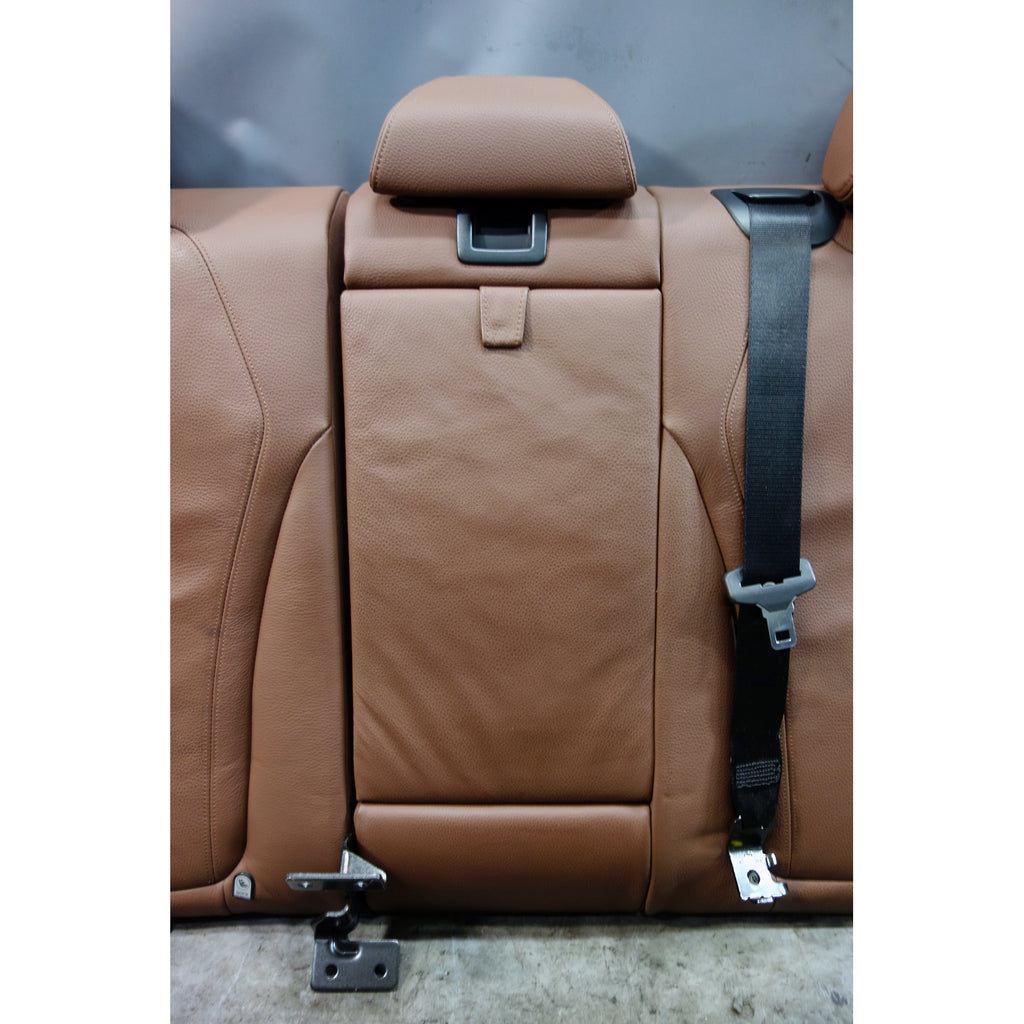 2014 BMW F15 X5 Rear Seat Backrest Cushion Terra Brown Dakota Leather OEM LCB8