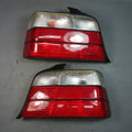 92-99 BMW E36 3-Series Sedan Rear Tail Light Pair Clear Aftermarket 325i 328i M3