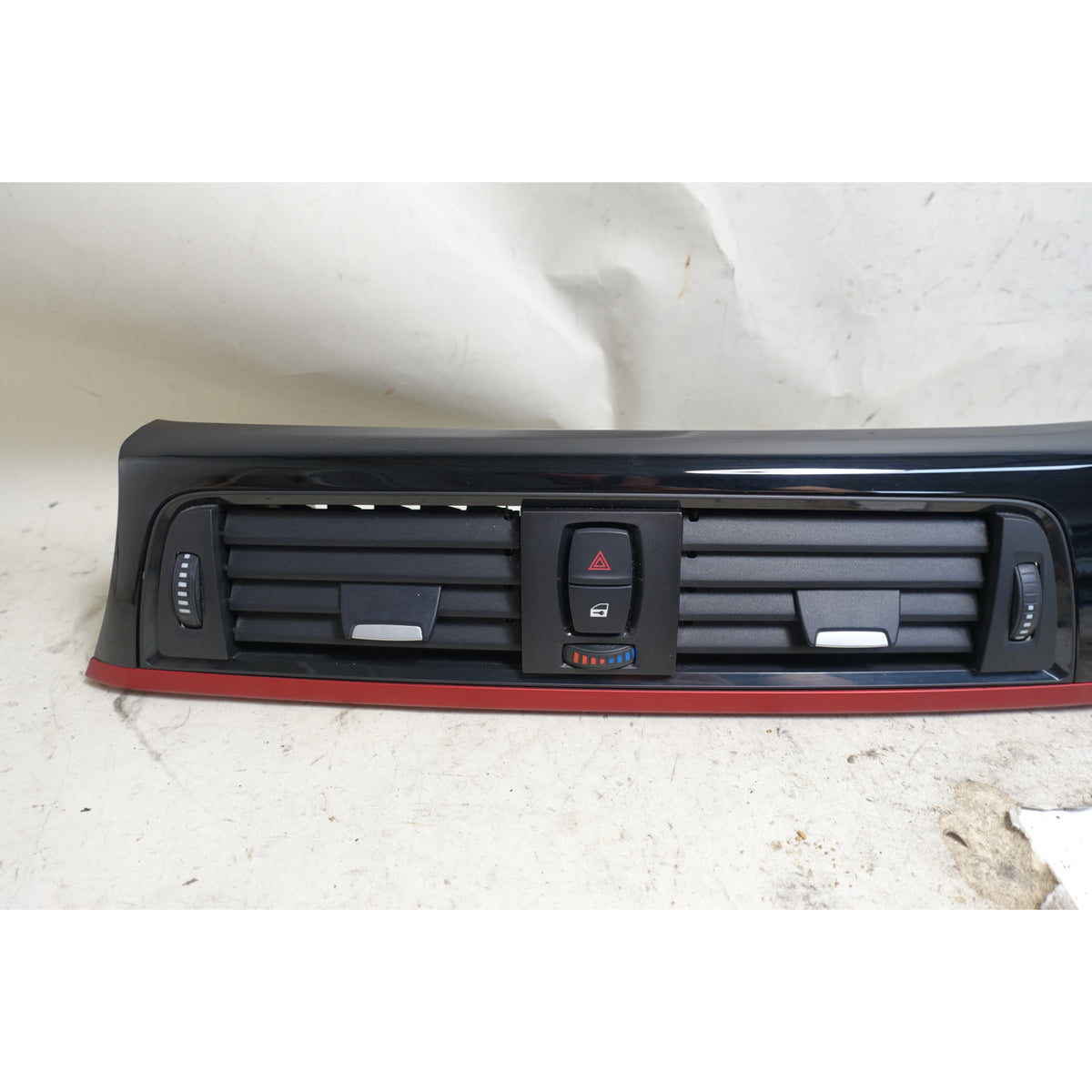BMW F30 F31 F32 F36 Dash Trim Set Gloss Black Coral Red Sport Line OEM 12-19