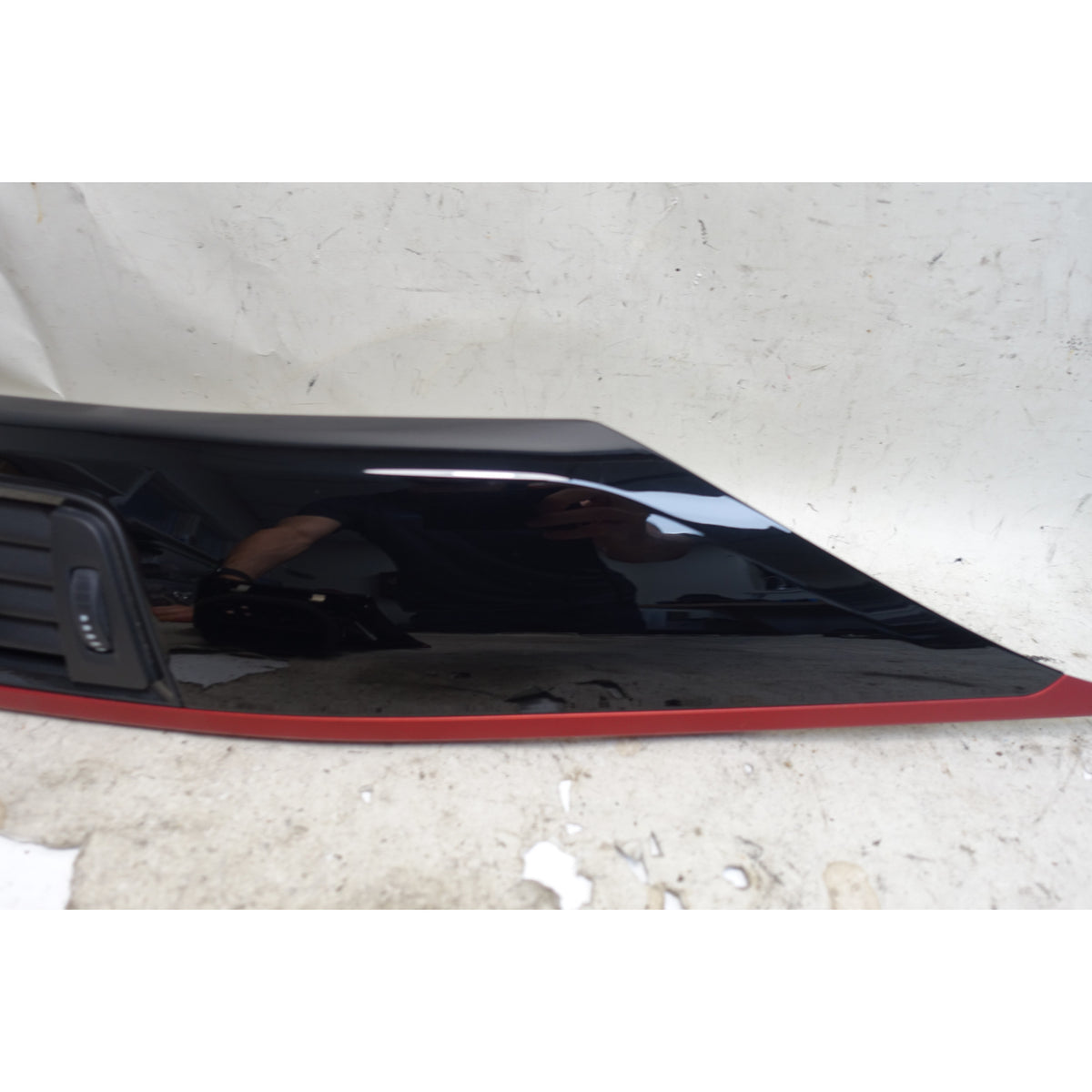 BMW F30 F31 F32 F36 Dash Trim Set Gloss Black Coral Red Sport Line OEM 12-19