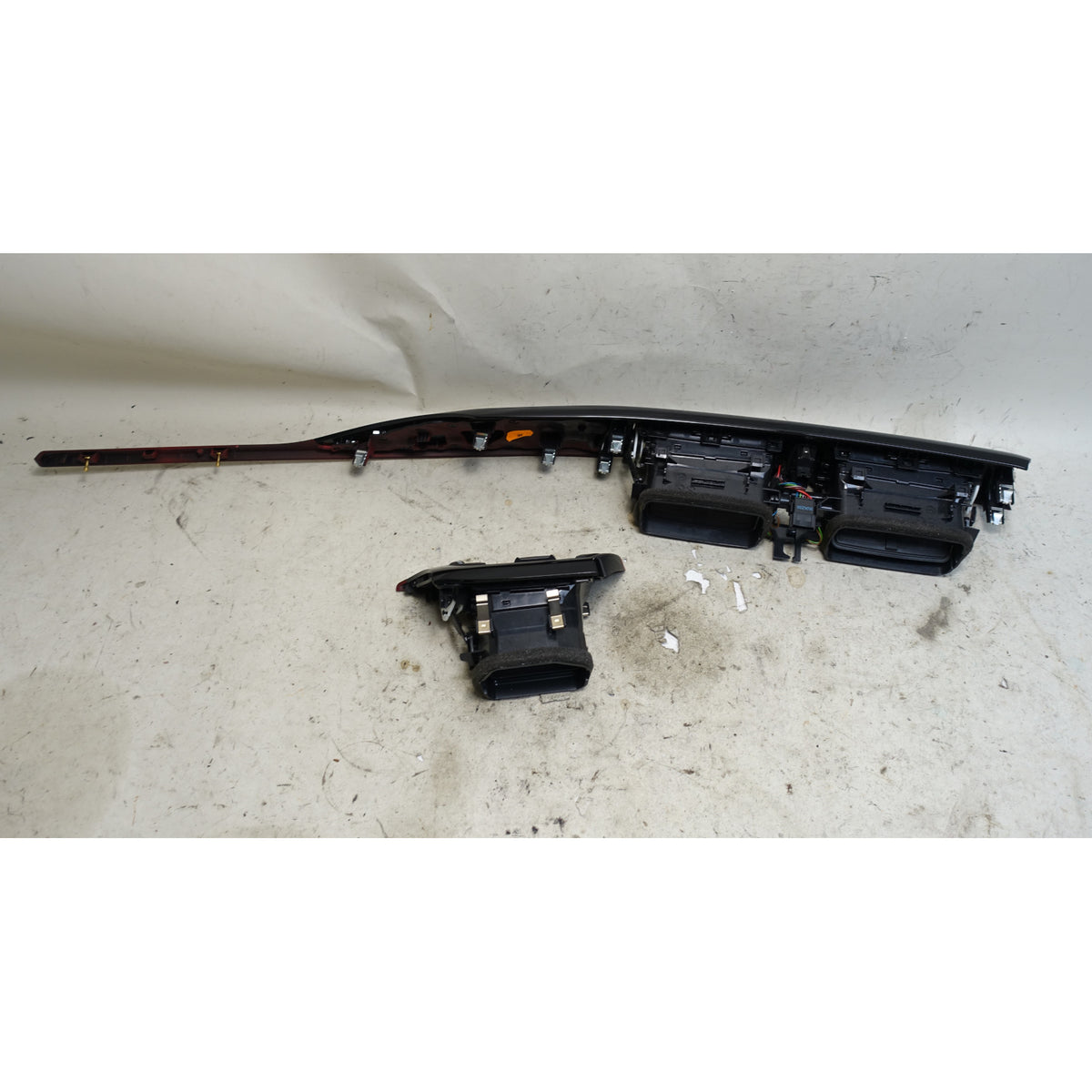 BMW F30 F31 F32 F36 Dash Trim Set Gloss Black Coral Red Sport Line OEM 12-19