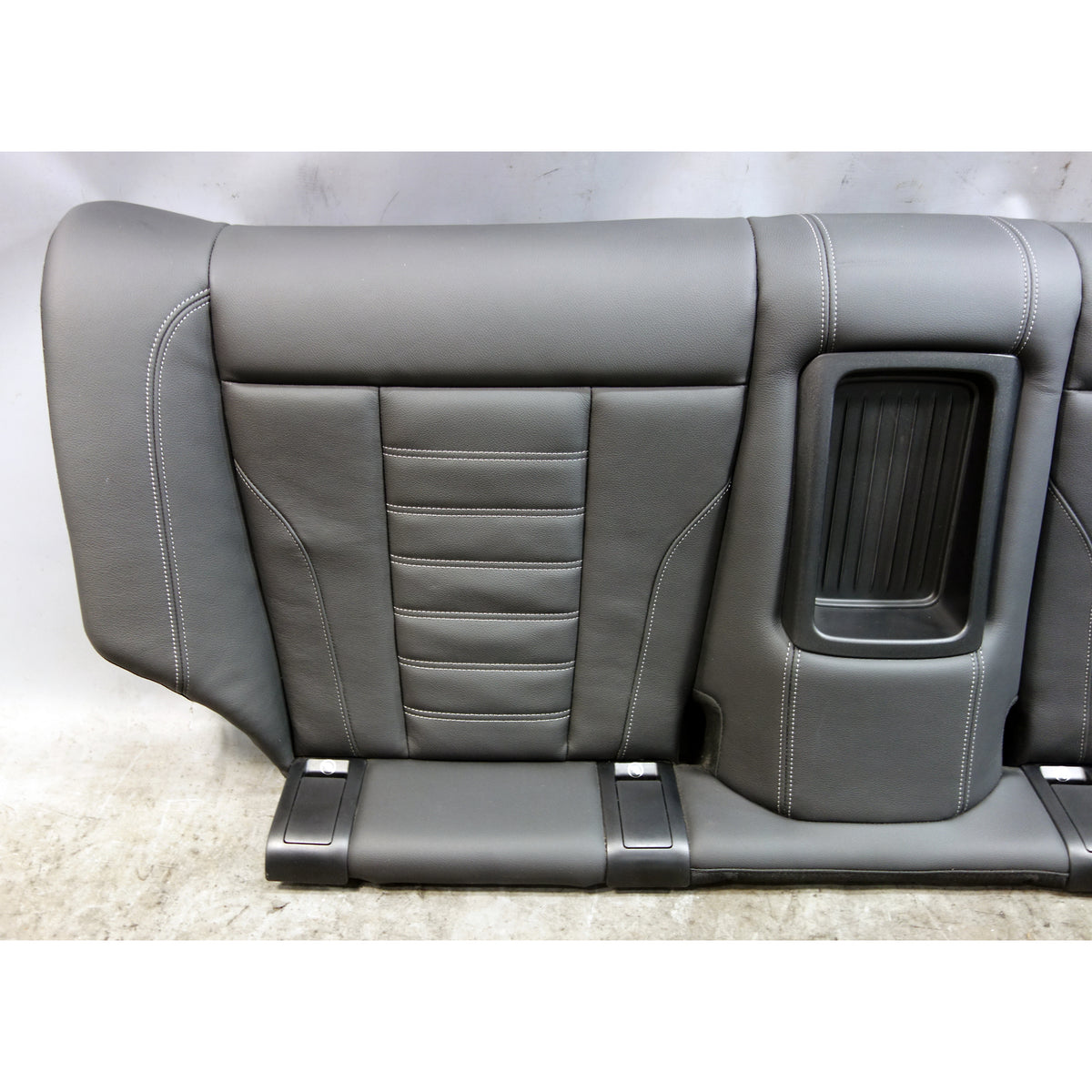 23-26 BMW M2 G87 OEM Rear Seat Bottom Cushion Black Vernasca Leather Grey Stitch
