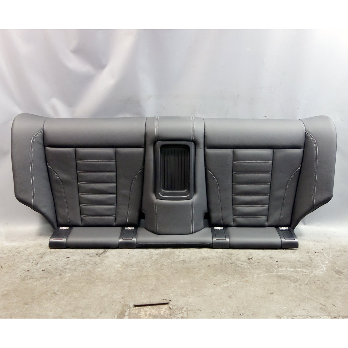 23-26 BMW M2 G87 OEM Rear Seat Bottom Cushion Black Vernasca Leather Grey Stitch