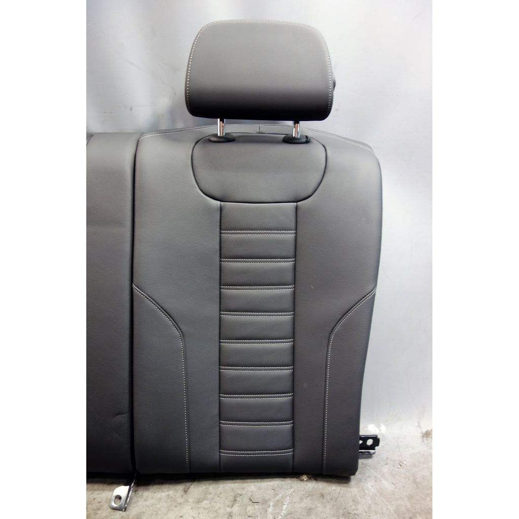 23-26 BMW M2 G87 OEM Rear Folding Seat Back Black Vernasca Leather Grey Stitch
