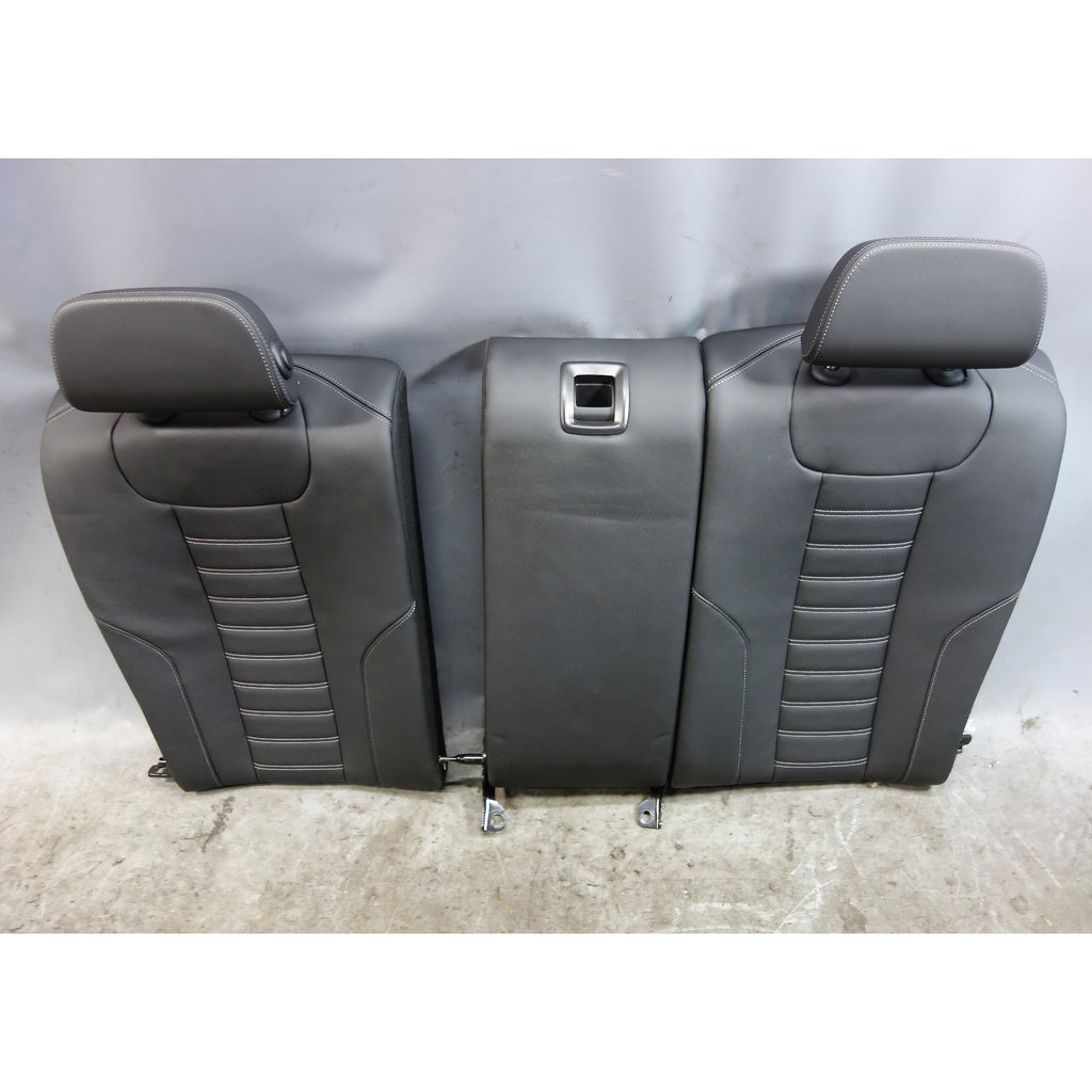 23-26 BMW M2 G87 OEM Rear Folding Seat Back Black Vernasca Leather Grey Stitch