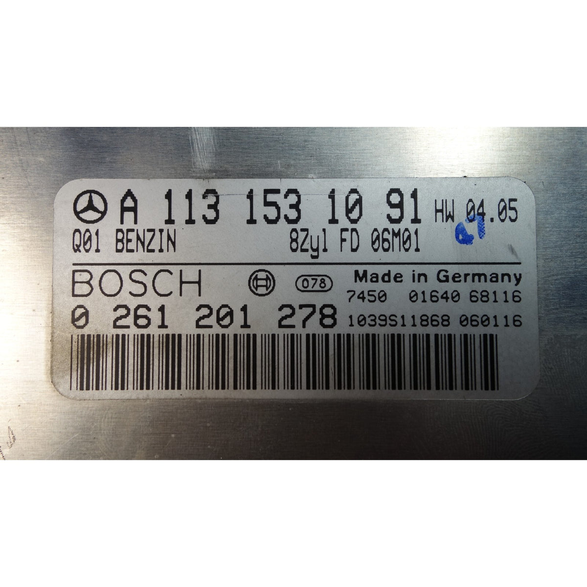 Mercedes W215 W220 CL500 S500 S430 Engine Computer ECU ECM PCM A1131531091 OEM