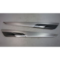 14-19 BMW F15 X5 Rear Door Panel Aluminum Finish Ground Trim W/ Door Handle OEM