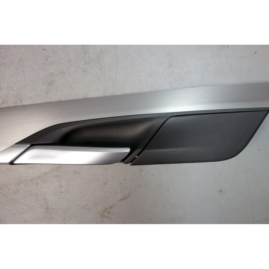 14-19 BMW F15 X5 Rear Door Panel Aluminum Finish Ground Trim W/ Door Handle OEM