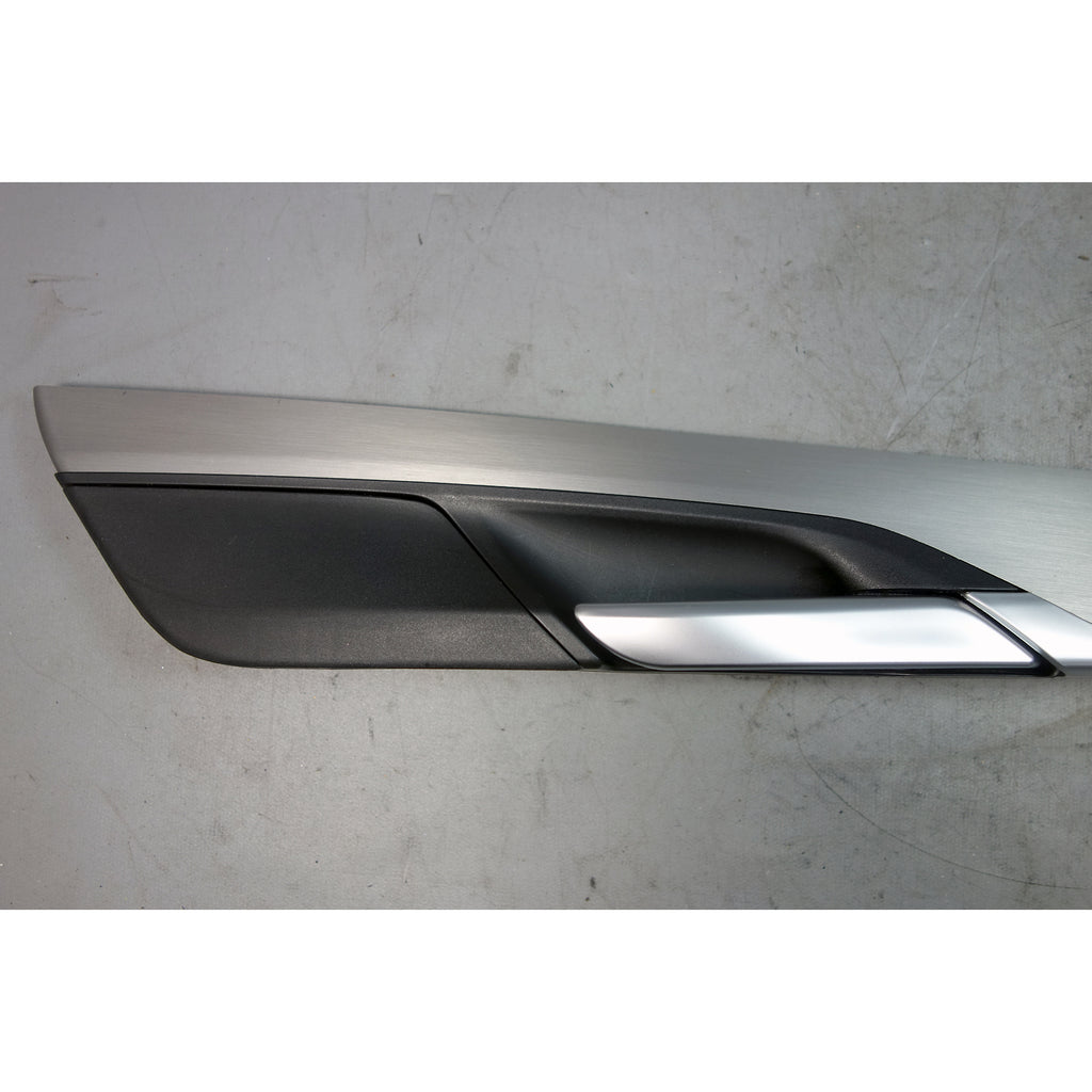 14-19 BMW F15 X5 Rear Door Panel Aluminum Finish Ground Trim W/ Door Handle OEM