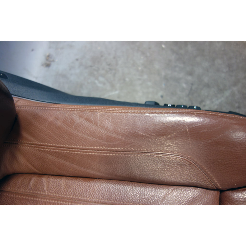 BMW X5 F15 OEM Front Comfort Seats Pair Heated Terra Brown Leather 2014-2015