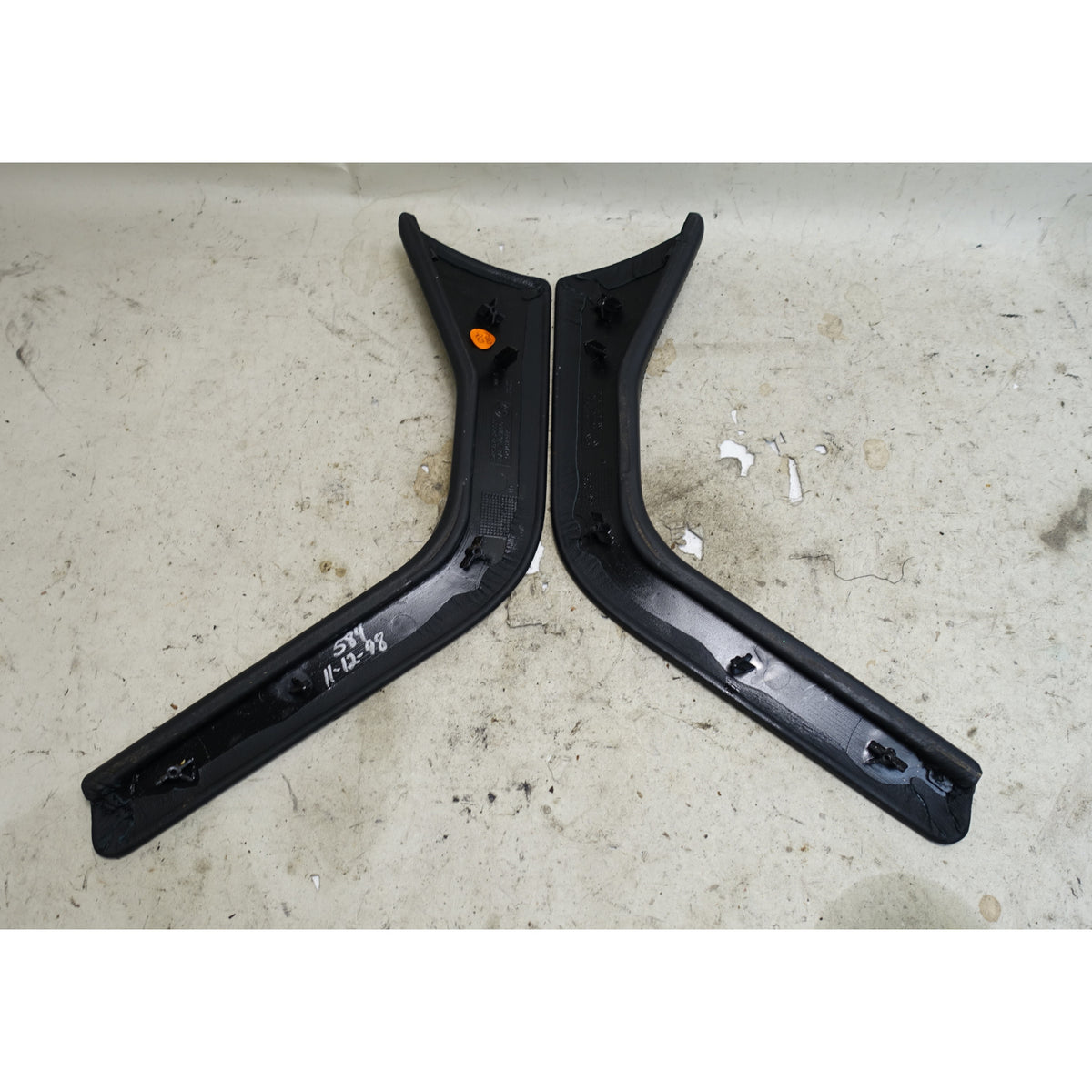 BMW Z3 M Roadster Coupe Center Console Side Trim Pair Black Leather OEM 98-02