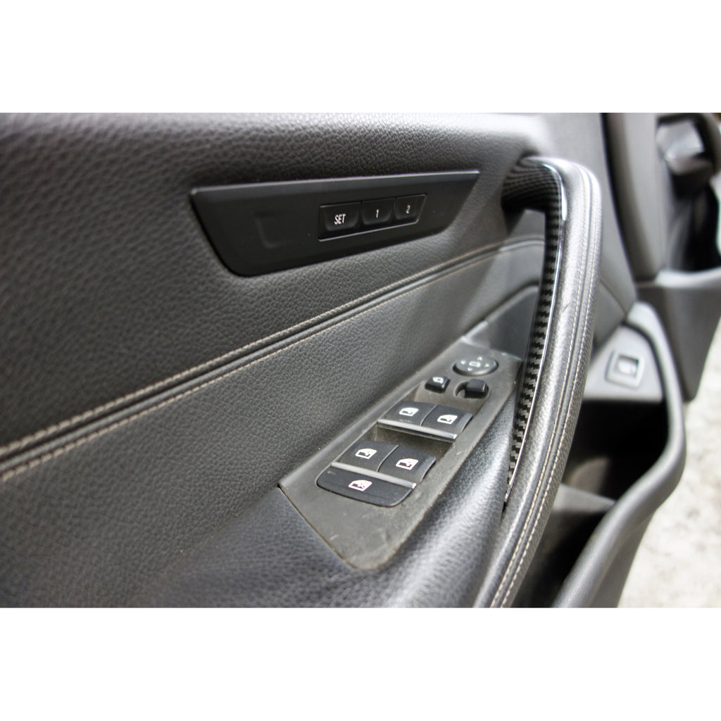 2017-2020 BMW 5-Series G30 OEM Front Door Panel Pair LH RH Black Dakota Leather