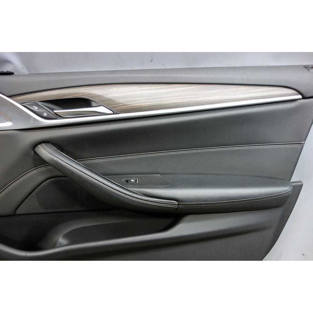 2017-2020 BMW 5-Series G30 OEM Front Door Panel Pair LH RH Black Dakota Leather