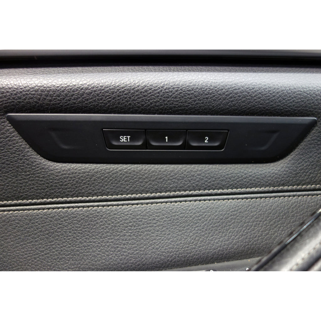 2017-2020 BMW 5-Series G30 OEM Front Door Panel Pair LH RH Black Dakota Leather