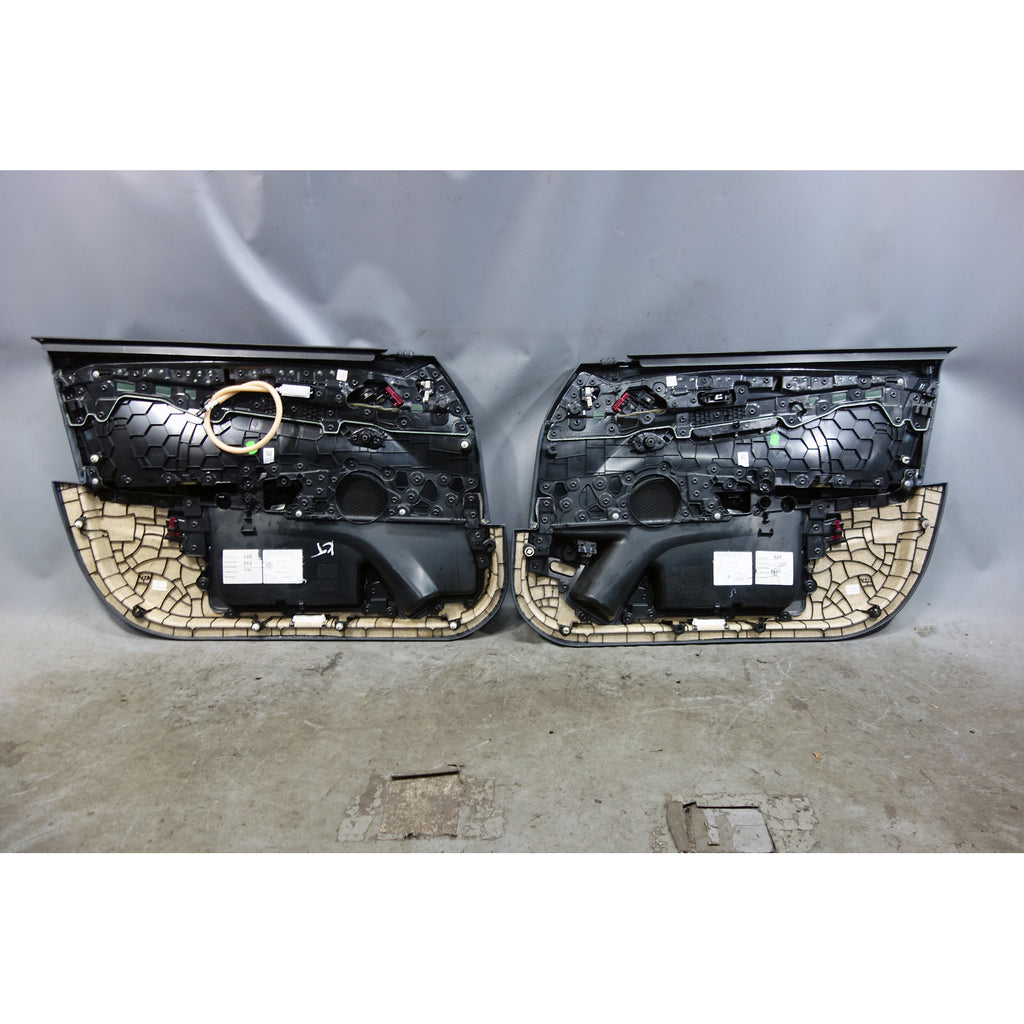 2017-2020 BMW 5-Series G30 OEM Front Door Panel Pair LH RH Black Dakota Leather
