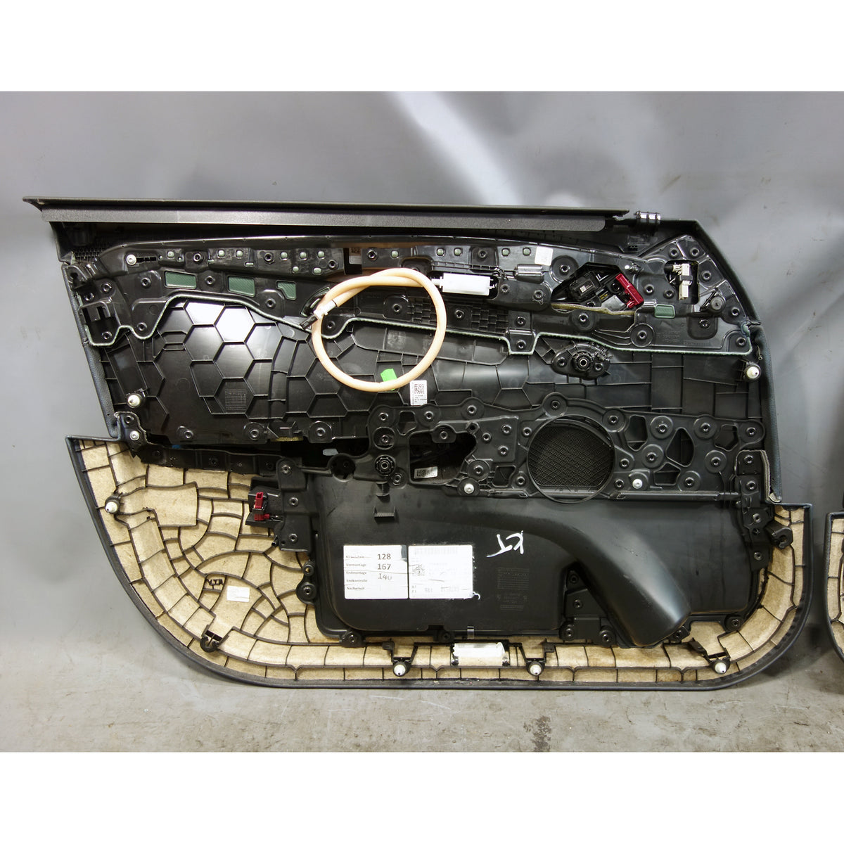 2017-2020 BMW 5-Series G30 OEM Front Door Panel Pair LH RH Black Dakota Leather