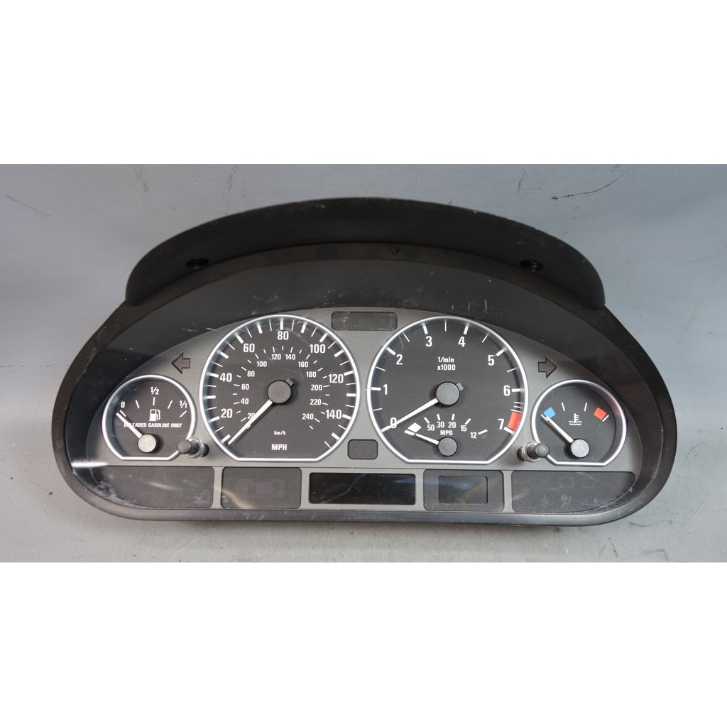 BMW E46 325i 330i M54 OEM Instrument Cluster Speedometer Chrome Auto SMG 01-05