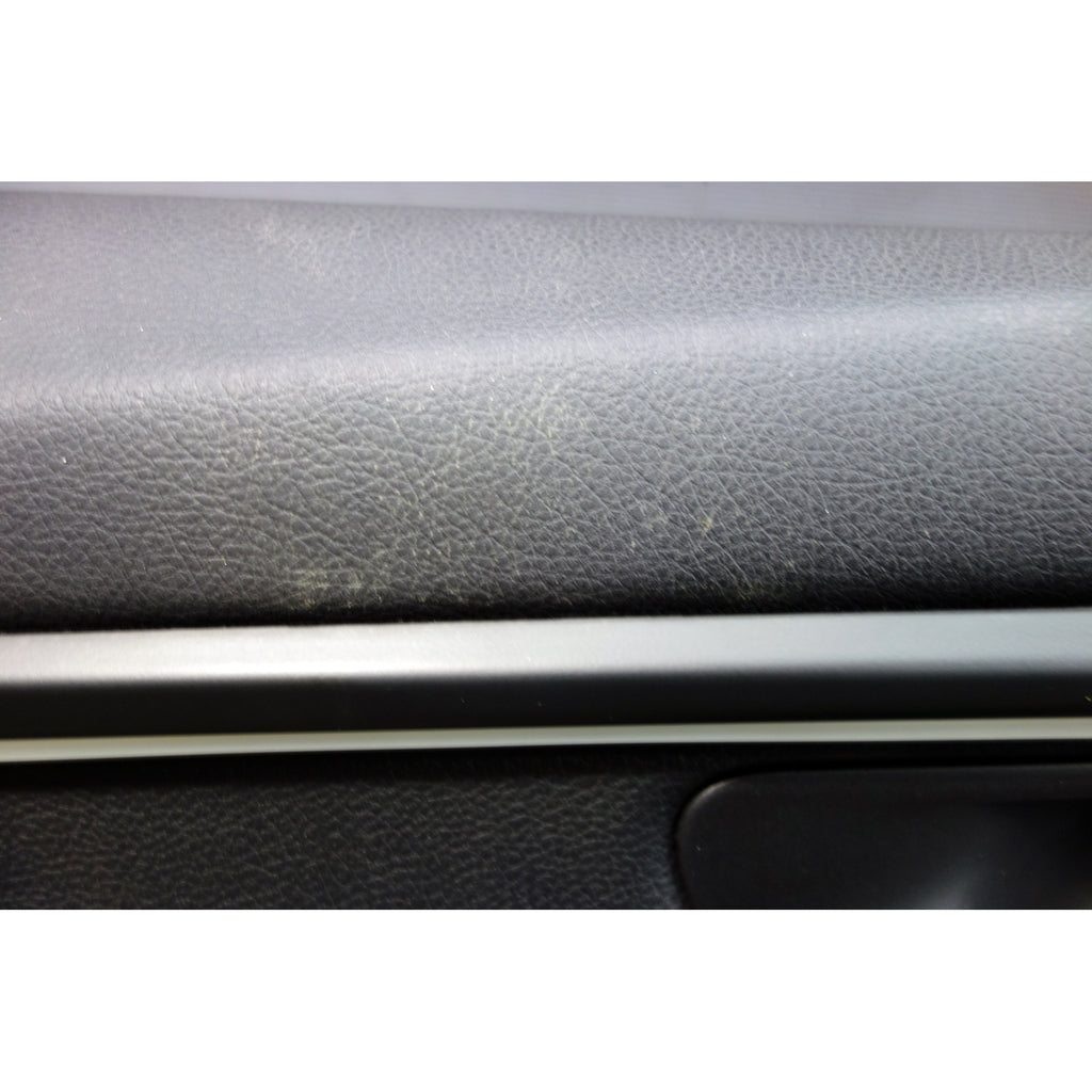 12-19 BMW F30 3-Series Front Interior Door Panels Black Leather Red Accent OEM