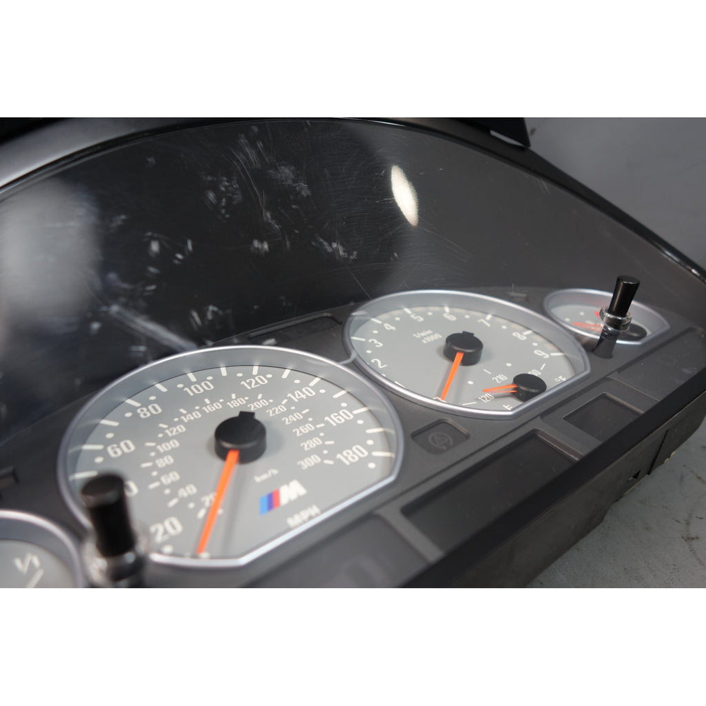 BMW E46 M3 S54 OEM Instrument Gauge Cluster Speedometer Tachometer SMG 2001-2006