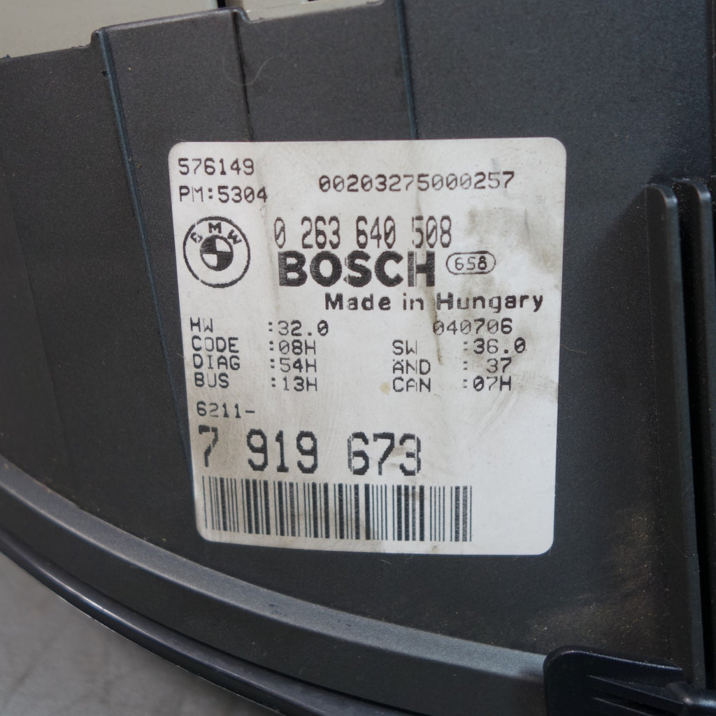 BMW E46 330Ci ZHP Performance OEM Instrument Gauge Cluster Speedometer Manual