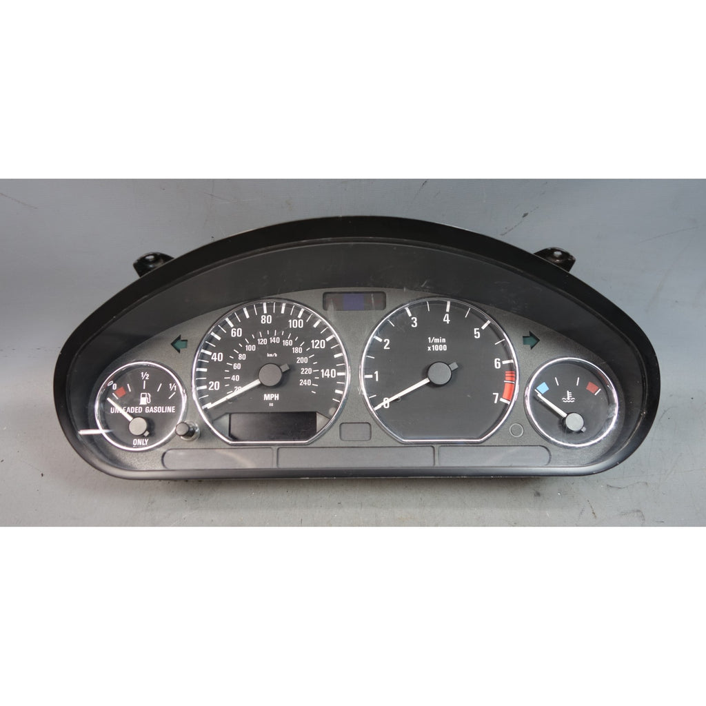 BMW Z3 2.3 2.8 Roadster Coupe OEM Instrument Cluster Speedometer Chrome Rings
