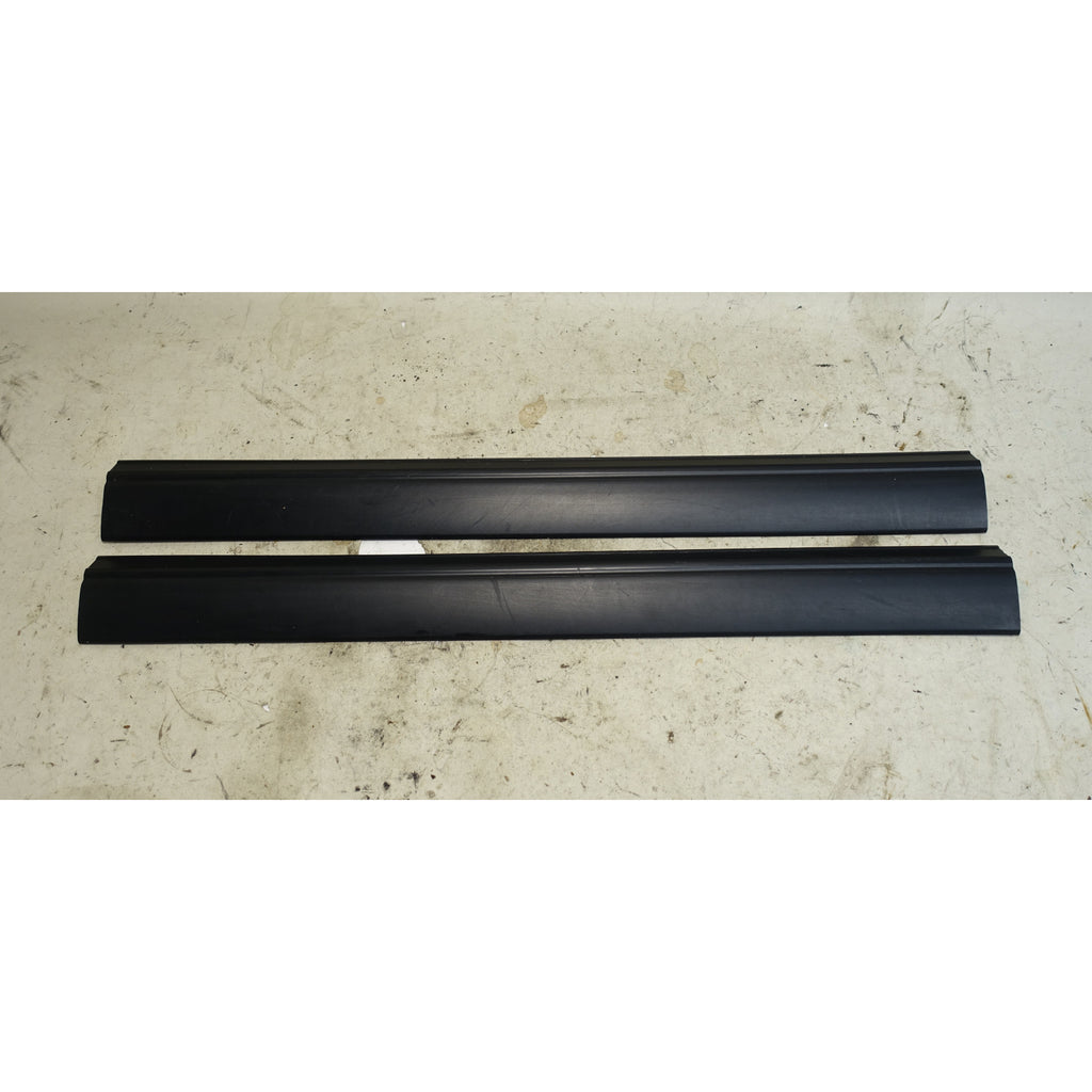 1996-2002 BMW Z3 Roadster Coupe Black Interior Door Sill Trim Cover Pair OEM