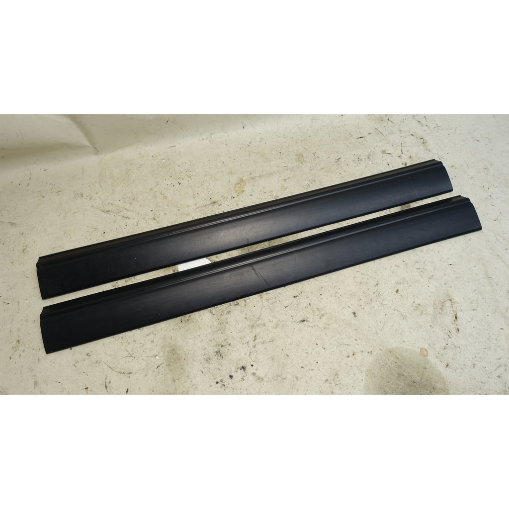 1996-2002 BMW Z3 Roadster Coupe Black Interior Door Sill Trim Cover Pair OEM