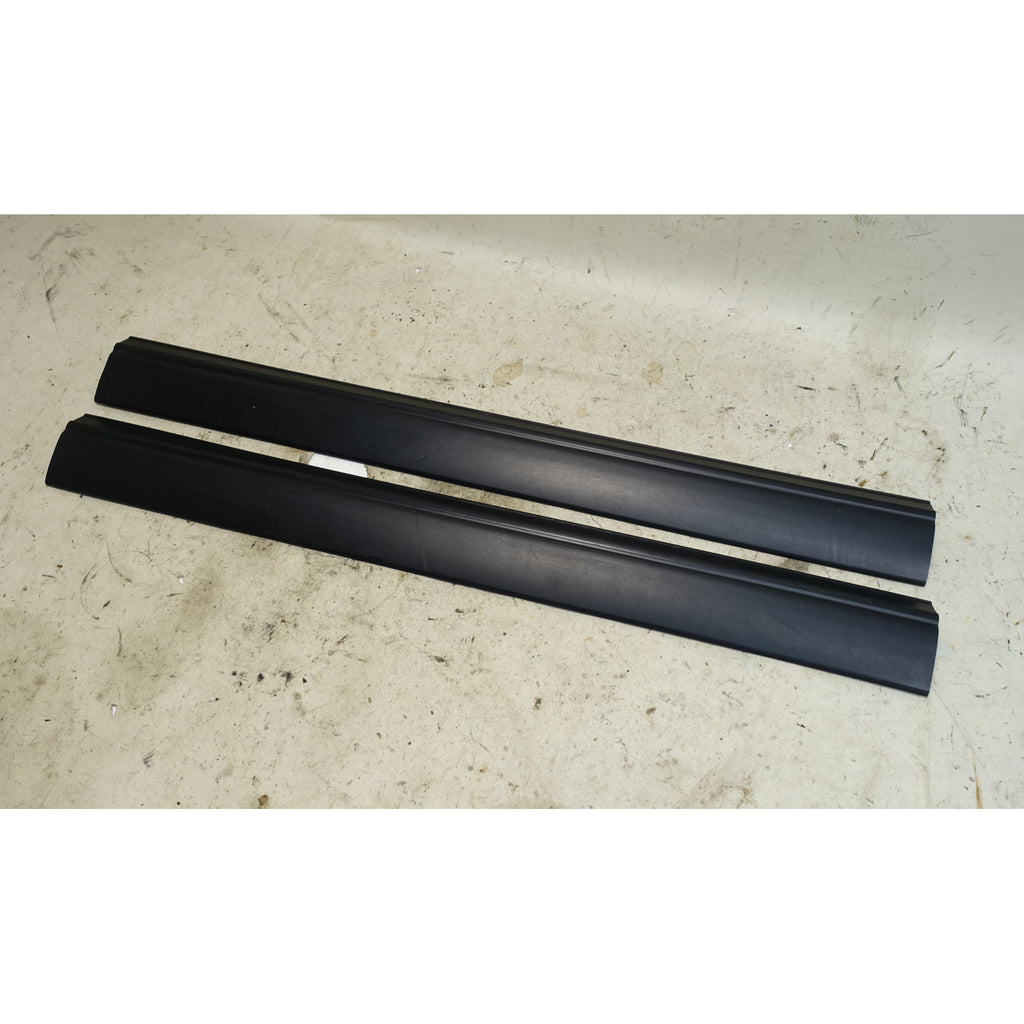 1996-2002 BMW Z3 Roadster Coupe Black Interior Door Sill Trim Cover Pair OEM