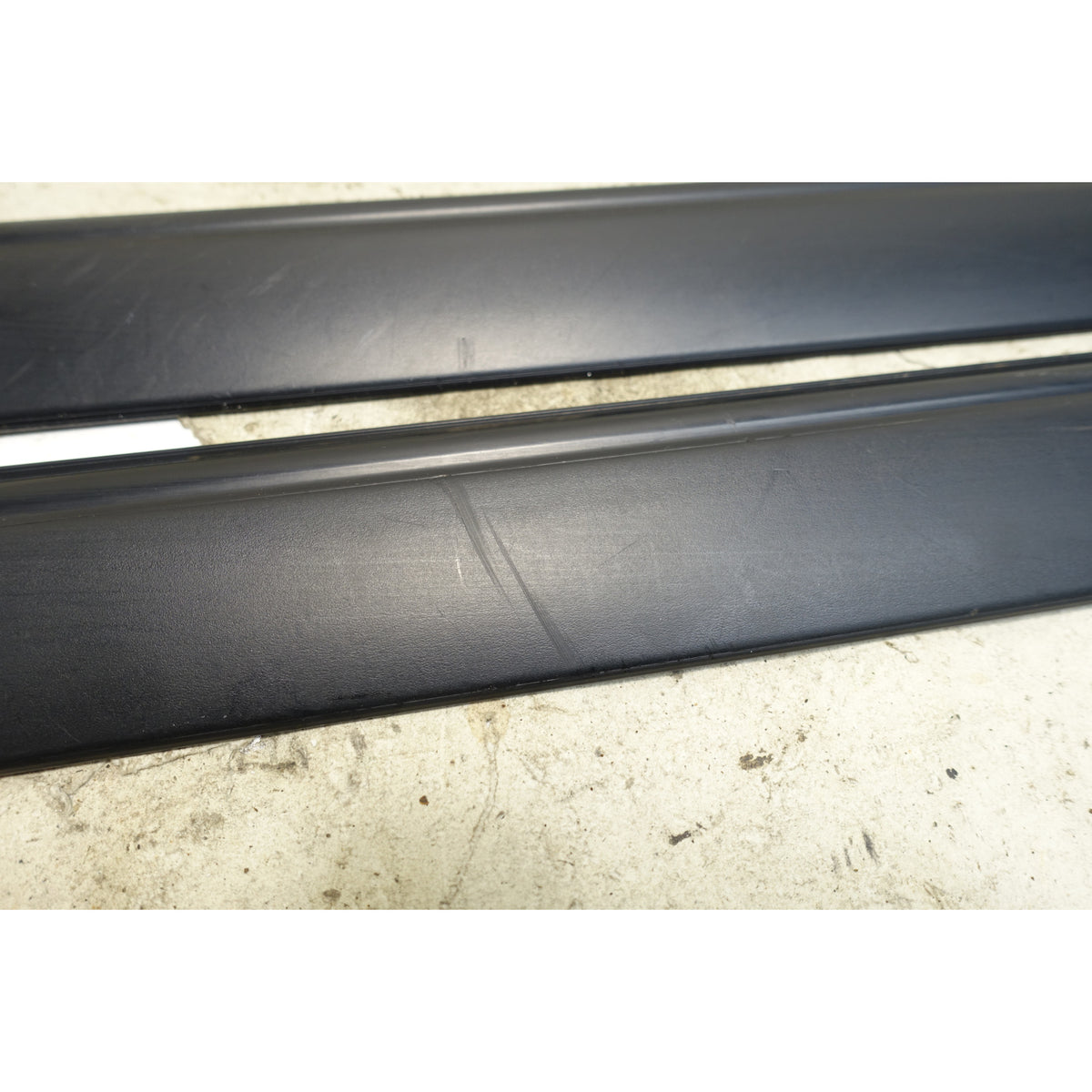 1996-2002 BMW Z3 Roadster Coupe Black Interior Door Sill Trim Cover Pair OEM