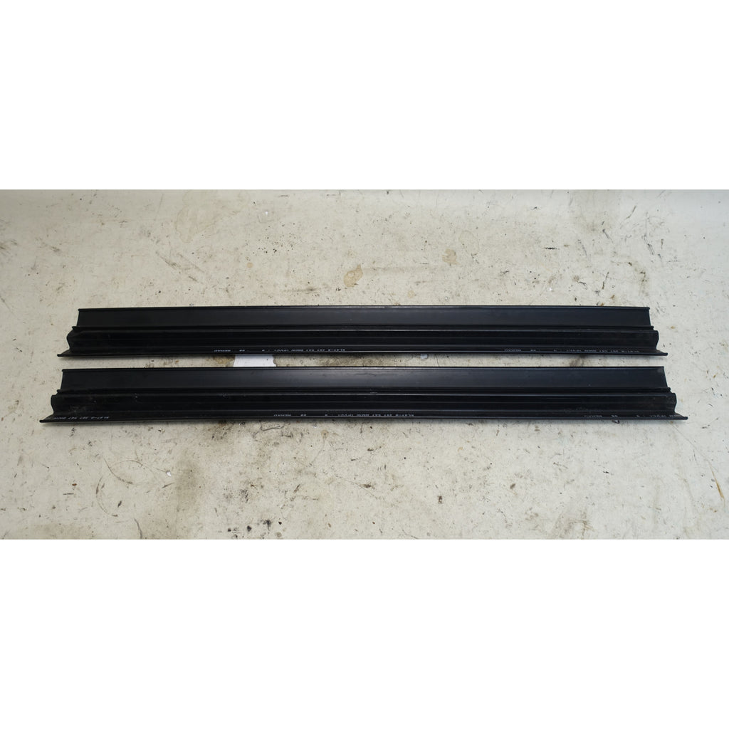 1996-2002 BMW Z3 Roadster Coupe Black Interior Door Sill Trim Cover Pair OEM