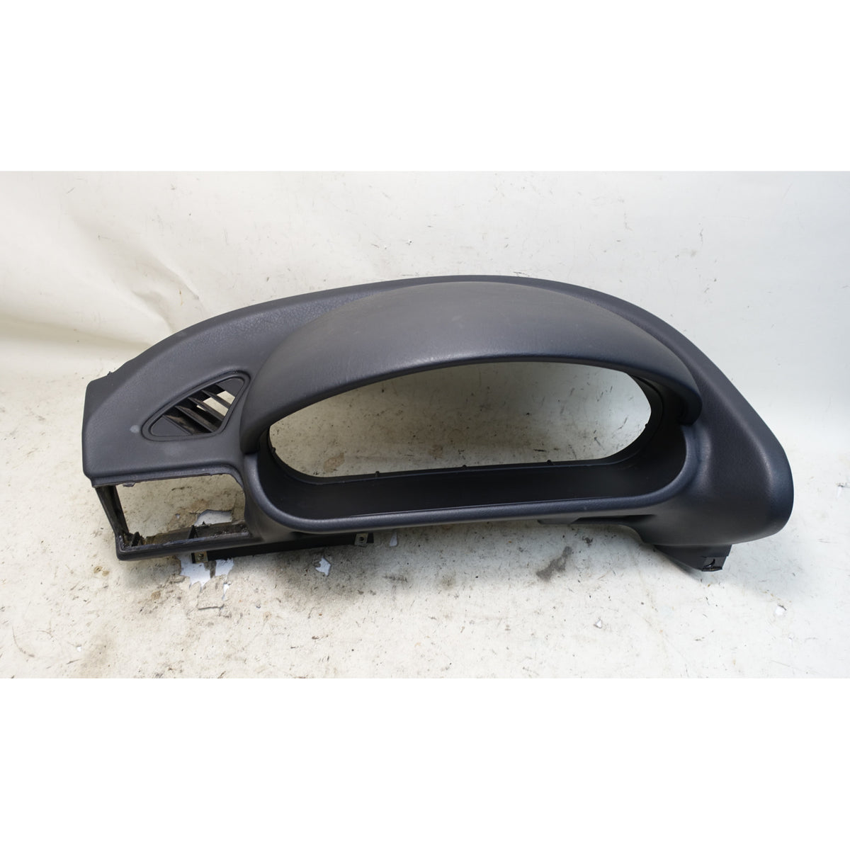 BMW Z3 Left Driver Dash Cluster Dome Trim Black Vinyl OEM 1996-2002 *Damaged*