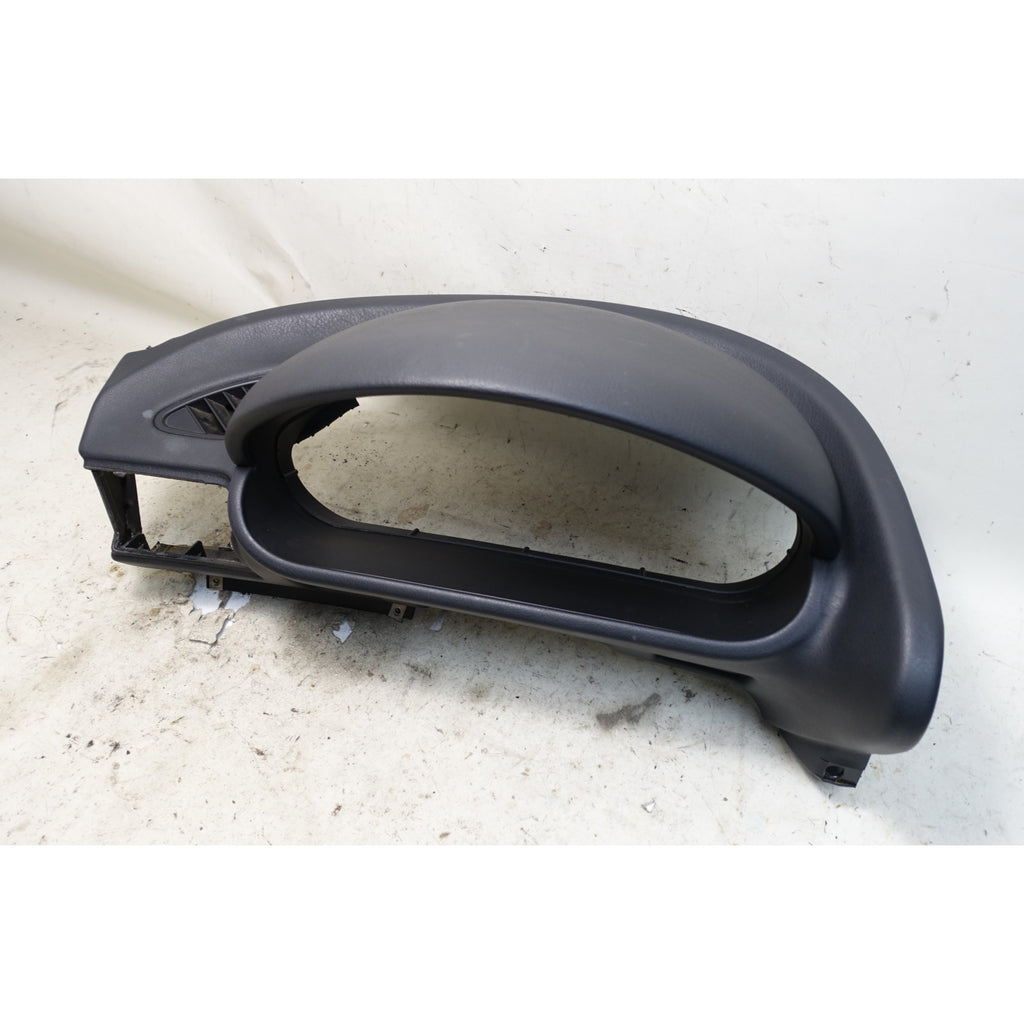 BMW Z3 Left Driver Dash Cluster Dome Trim Black Vinyl OEM 1996-2002 *Damaged*