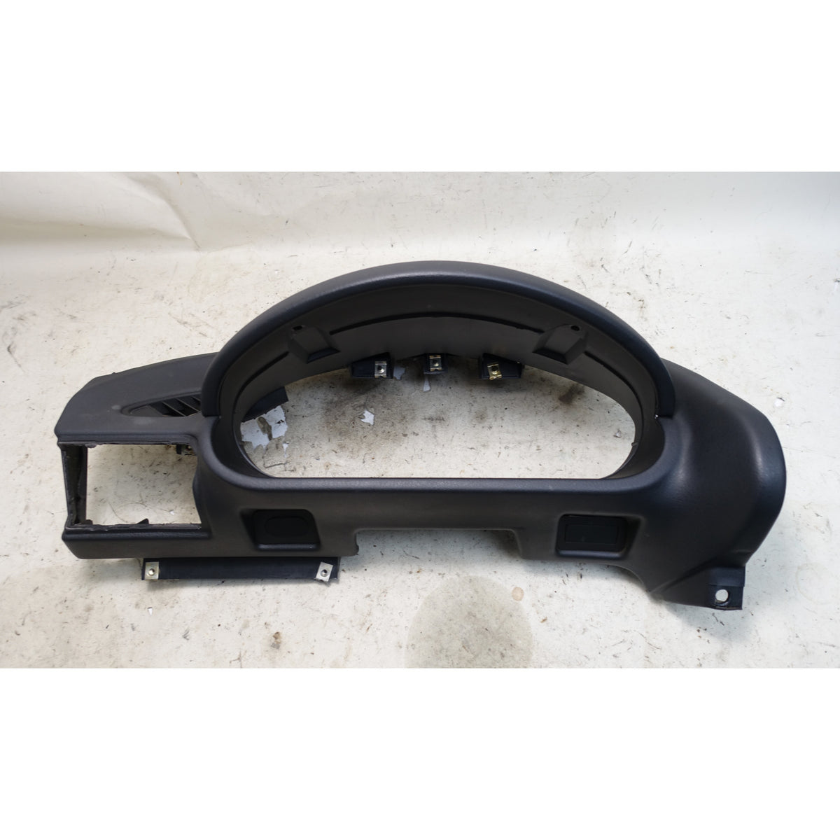 BMW Z3 Left Driver Dash Cluster Dome Trim Black Vinyl OEM 1996-2002 *Damaged*